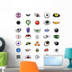 monster_eyes_set Wall Decal