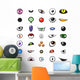 monster_eyes_set Wall Decal