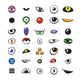monster_eyes_set Wall Decal