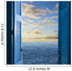 room with open door  to seascape Wall Decal