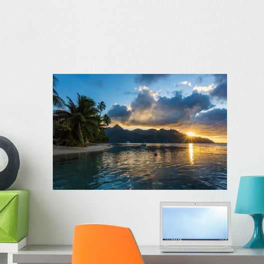 Coucher Soleil Sur Le Wall Decal