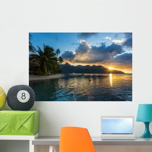 Coucher Soleil Sur Le Wall Decal