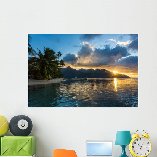 Coucher Soleil Sur Le Wall Decal