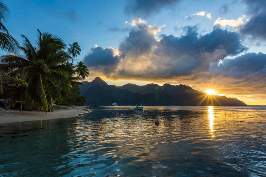 Coucher Soleil Sur Le