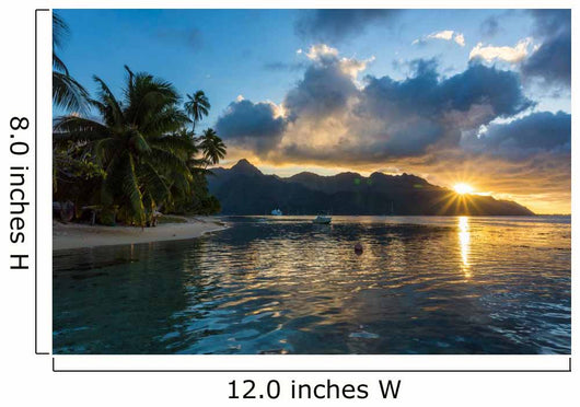 Coucher Soleil Sur Le Wall Decal