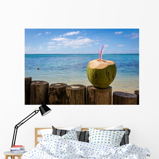 Cocktail sur la plage Wall Decal