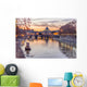 Vatican City and Tevere River in Rome at Dusk Wall Decal