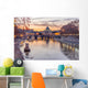 Vatican City and Tevere River in Rome at Dusk Wall Decal