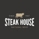Beef Steak Logo Vintage Retro Label design BBQ Grill Wall Decal