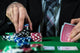 Man betting on the casino Wall Decal