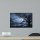 Beautiful Landscape with fullmoon Wall Decal