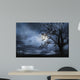 Beautiful Landscape with fullmoon Wall Decal