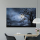 Beautiful Landscape with fullmoon Wall Decal