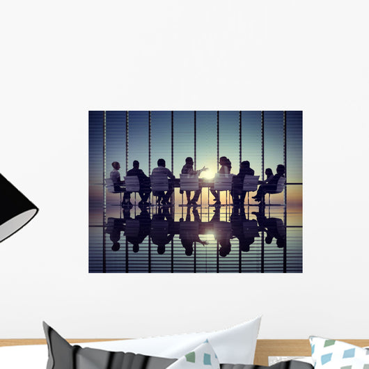 Business People Corporate Communication Meeting Office Concept Wall Decal
