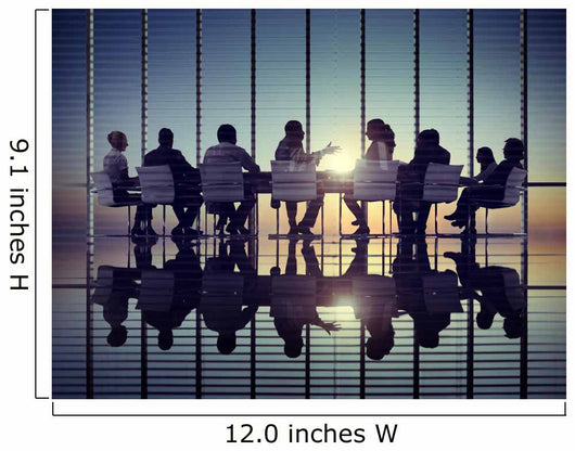 Business People Corporate Communication Meeting Office Concept Wall Decal