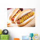Hotdog and Fries with a Beer Wall Decal