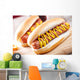Hotdog and Fries with a Beer Wall Decal