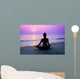 Woman Practicing Yoga Wall Decal