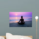 woman practicing yoga Wall Decal