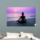 woman practicing yoga Wall Decal