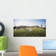 Tee off golf ball - wide angle view Fisheye lens effect. Wall Decal