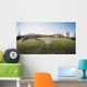 Tee off golf ball - wide angle view Fisheye lens effect. Wall Decal