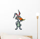 Funny Cartoon Rabbit Eating Wall Decal