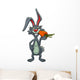 Funny Cartoon Rabbit Eating Wall Decal
