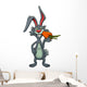 Funny Cartoon Rabbit Eating Wall Decal