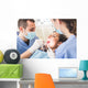 Dentist and Dental Assistant examining Patient teeth. Wall Decal