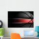 Basketball on black background Wall Decal