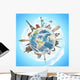 Travel World Monument Concept Wall Decal
