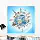 Travel World Monument Concept Wall Decal