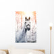Portrait of a gray sports horse in the winter Wall Decal