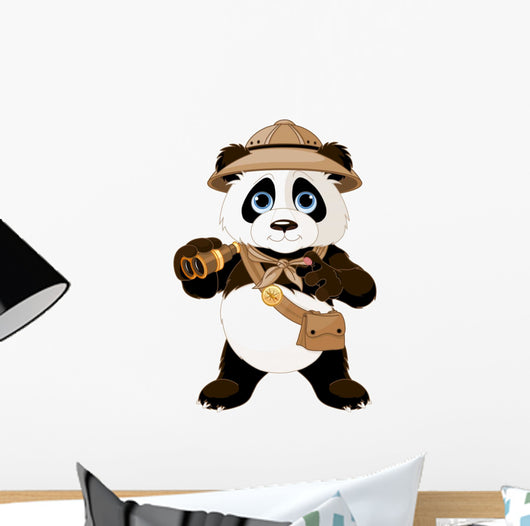 Panda Safari Explorer Wall Decal