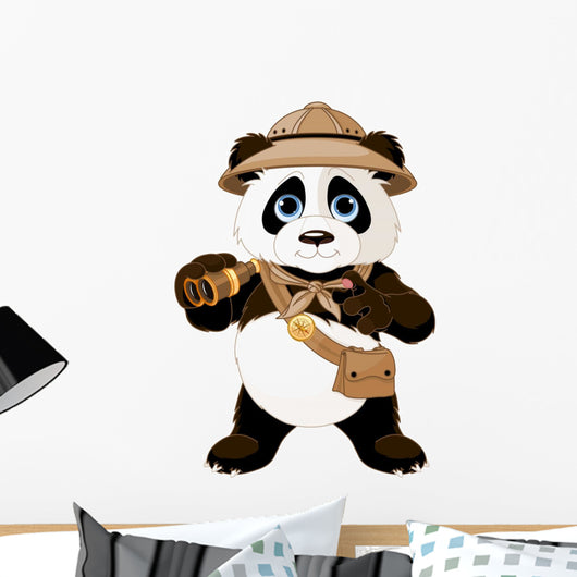 Panda Safari Explorer Wall Decal