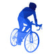 Abstract blue vector cycling racer Wall Decal