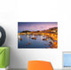 Evening in Mikrolimano marina in Athens, Greece. Wall Decal