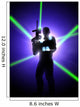 Laser tag background Wall Decal