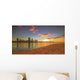 Golden Sunrise View of Perth Skyline Wall Decal