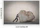 Businessman pushing a boulder Wall Decal