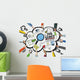 Ethnicity Hands Exploding Job Wall Decal