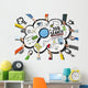 Ethnicity Hands Exploding Job Wall Decal