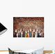 Group of Diverse Casual People's Hands Raised Concept Wall Decal