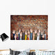 Group of Diverse Casual People's Hands Raised Concept Wall Decal
