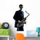 man saxophonist playing saxophone player  silhouette Wall Decal