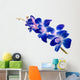 Flower Decals - blue orchid Wall Decal