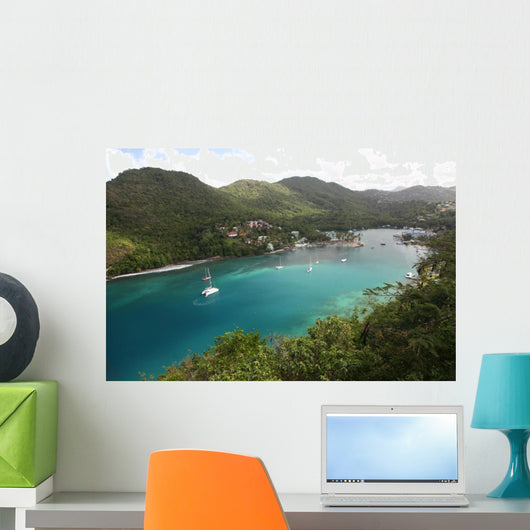 Marigot bay, St. Lucia Wall Decal