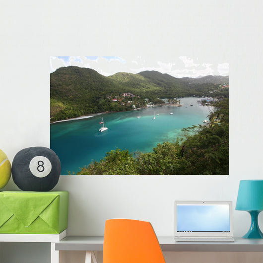 Marigot bay, St. Lucia Wall Decal