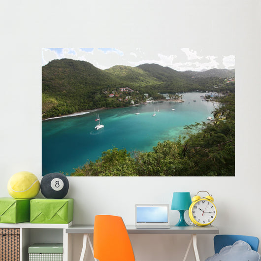 Marigot bay, St. Lucia Wall Decal